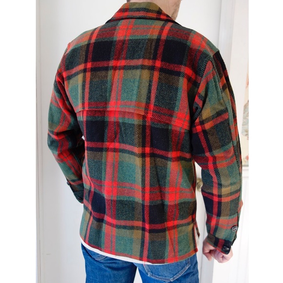 Vintage 1950's wool plaid hunting jacket - Picture 2 of 7